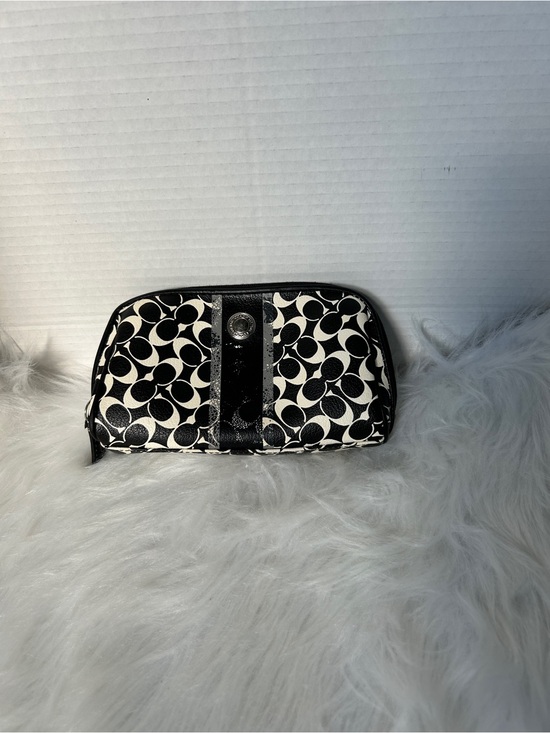 Coach Handbags - Coach classic Black & White Patterned Women's Cosmetic Pouch